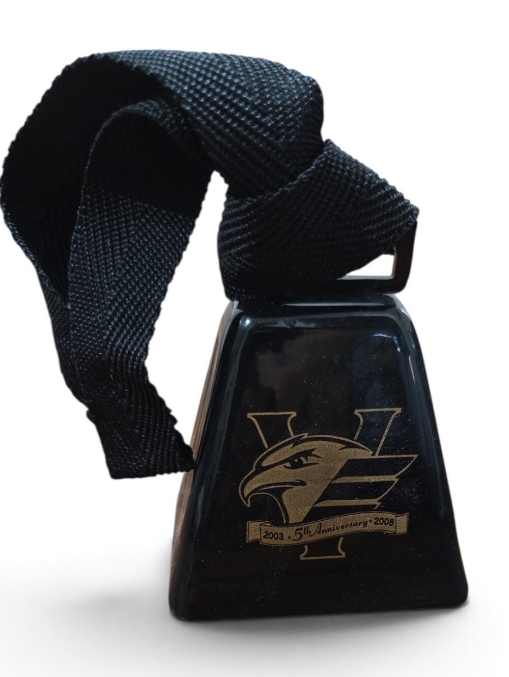 Brand New Colorado Eagles Hockey Black Cowbell 5th Anniversary